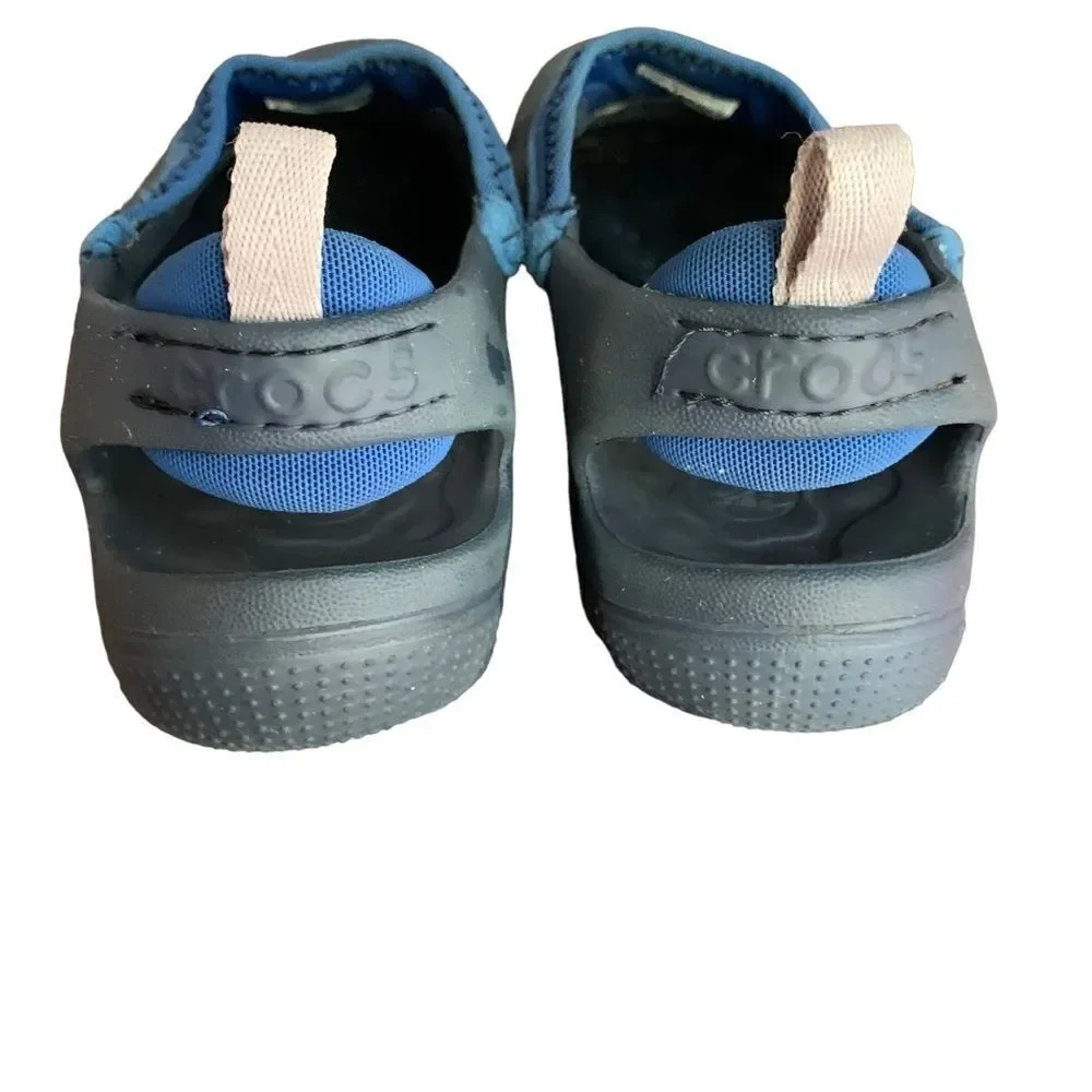 Crocs Kids Navy Blue Water Shoe Clog Sz 10/12